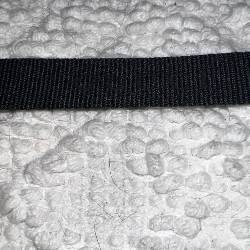 76” Black Gucci Ribbon Black on Black